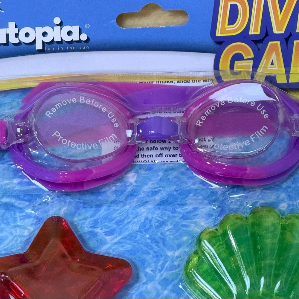 🏊 Floatopia Dive Game – Pool Diving Toys w Goggles & Gemstones (NEW)